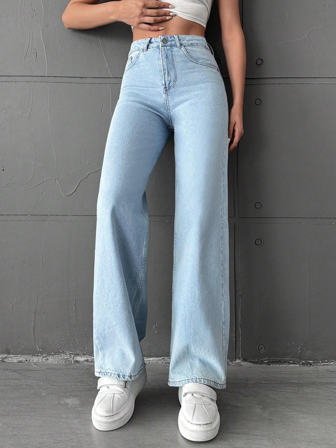 SHEIN SPODNIE JEANS WYSOKI STAN S06__M
