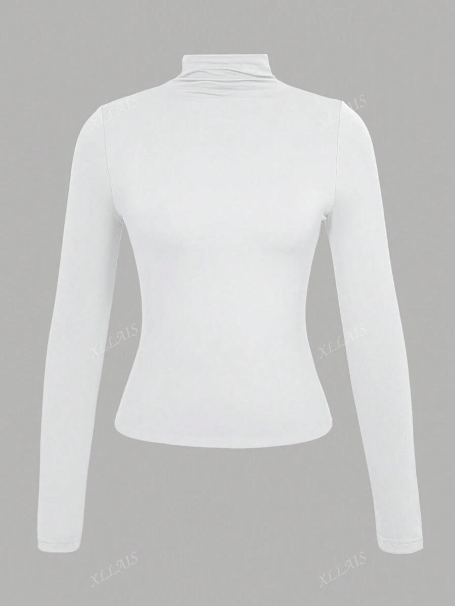 SHEIN BIAŁA BLUZKA DŁUGI RĘKAW S06__L