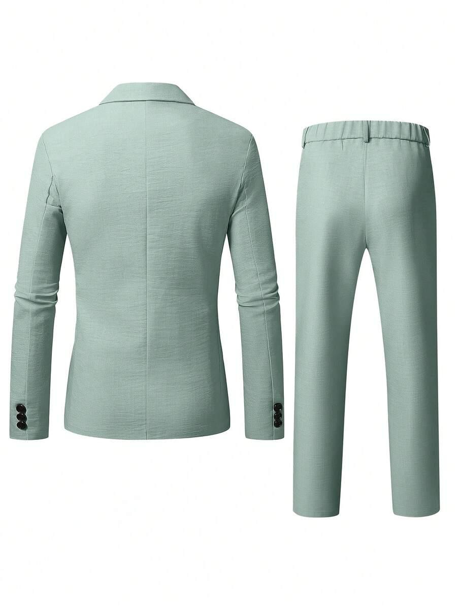 MANFINITY ZIELONE ELEGANCKIE SPODNIE S09__XXL