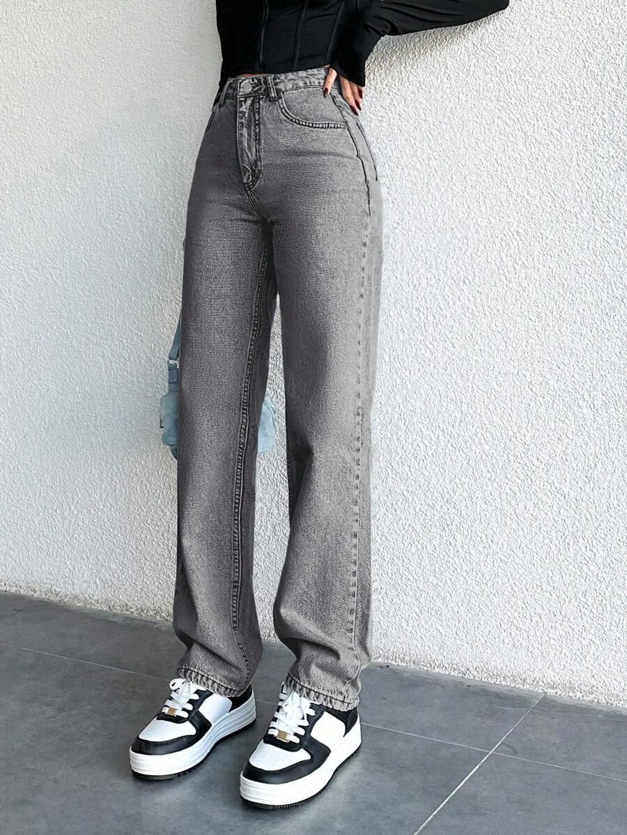 SHEIN SPODNIE JEANS CASUAL S06__M