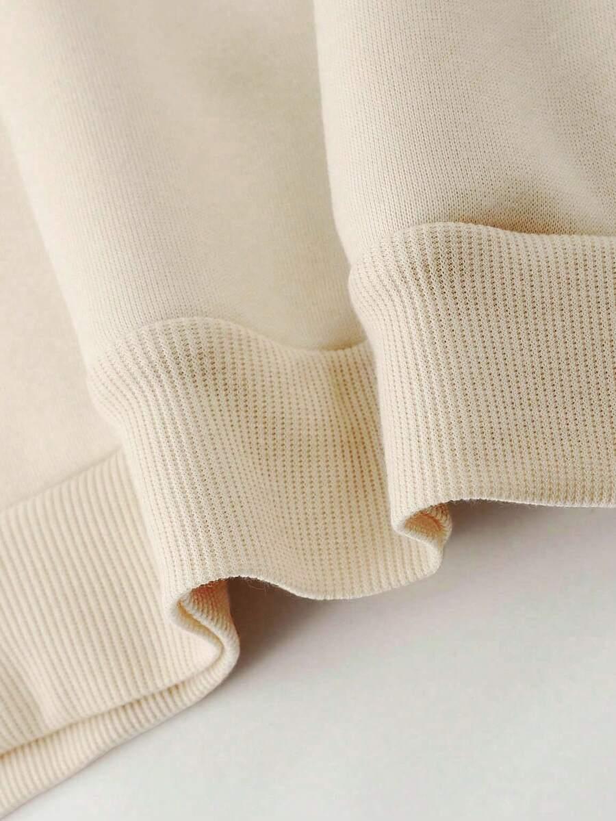 SHEIN BLUZA Z OKRĄGŁYM DEKOLTEM NADRUK