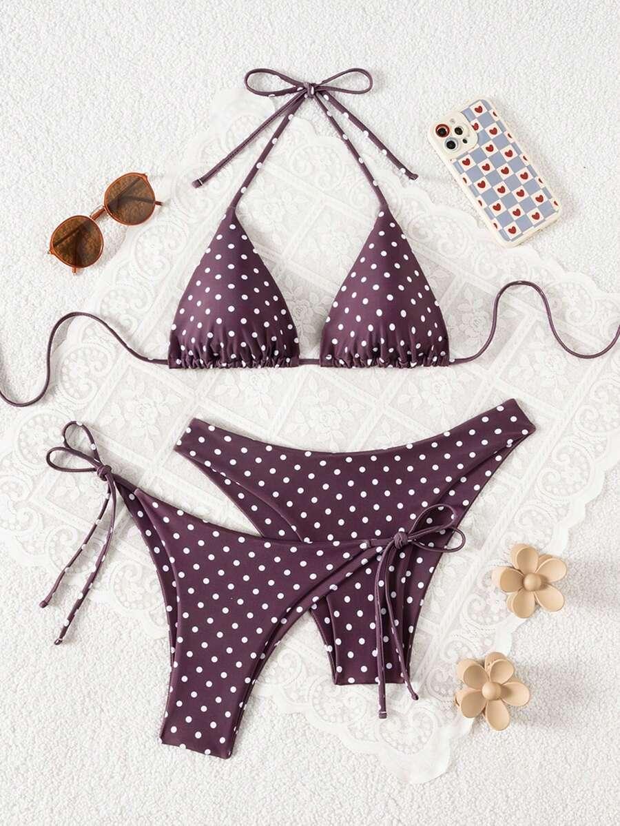 SWIM VCAY KOSTIUM KĄPIELOWY BIKINI KOMPLET GROSZKI S09__S