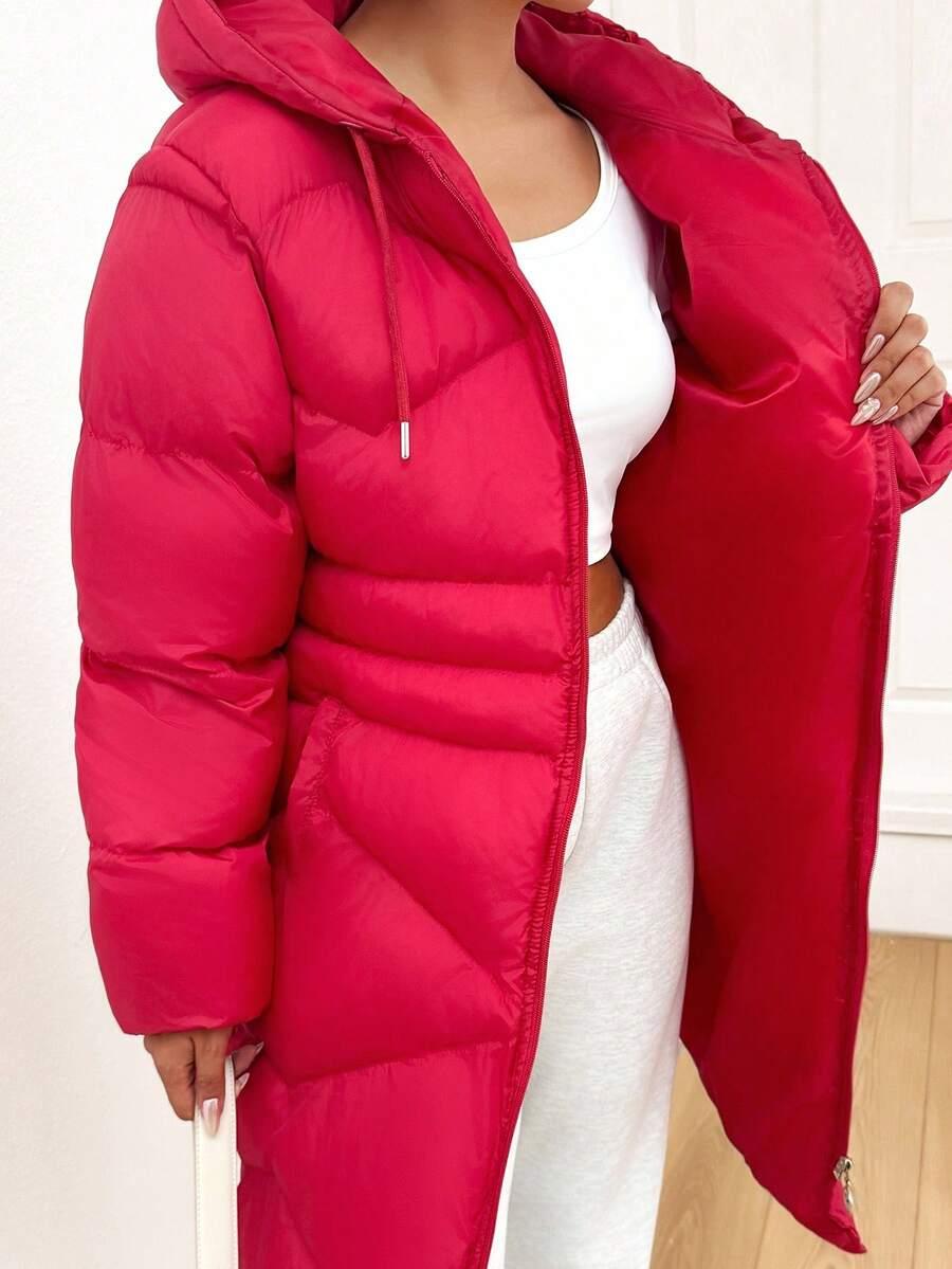SHEIN RÓŻOWA PIKOWANA KURTKA W01__L