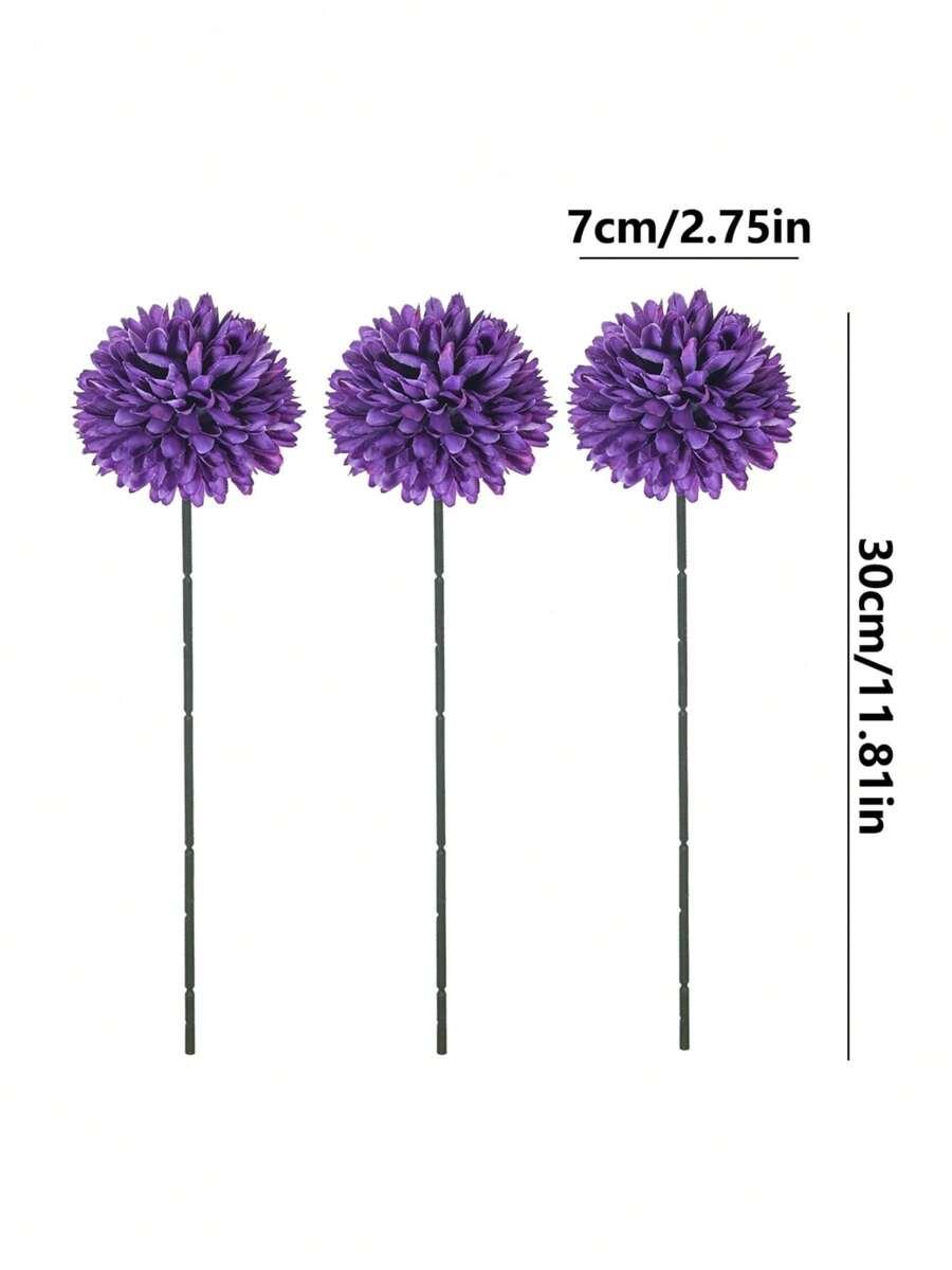 SHEIN FIOLETOWY SZTUCZNY KWIAT 4-PACK S07__30CM