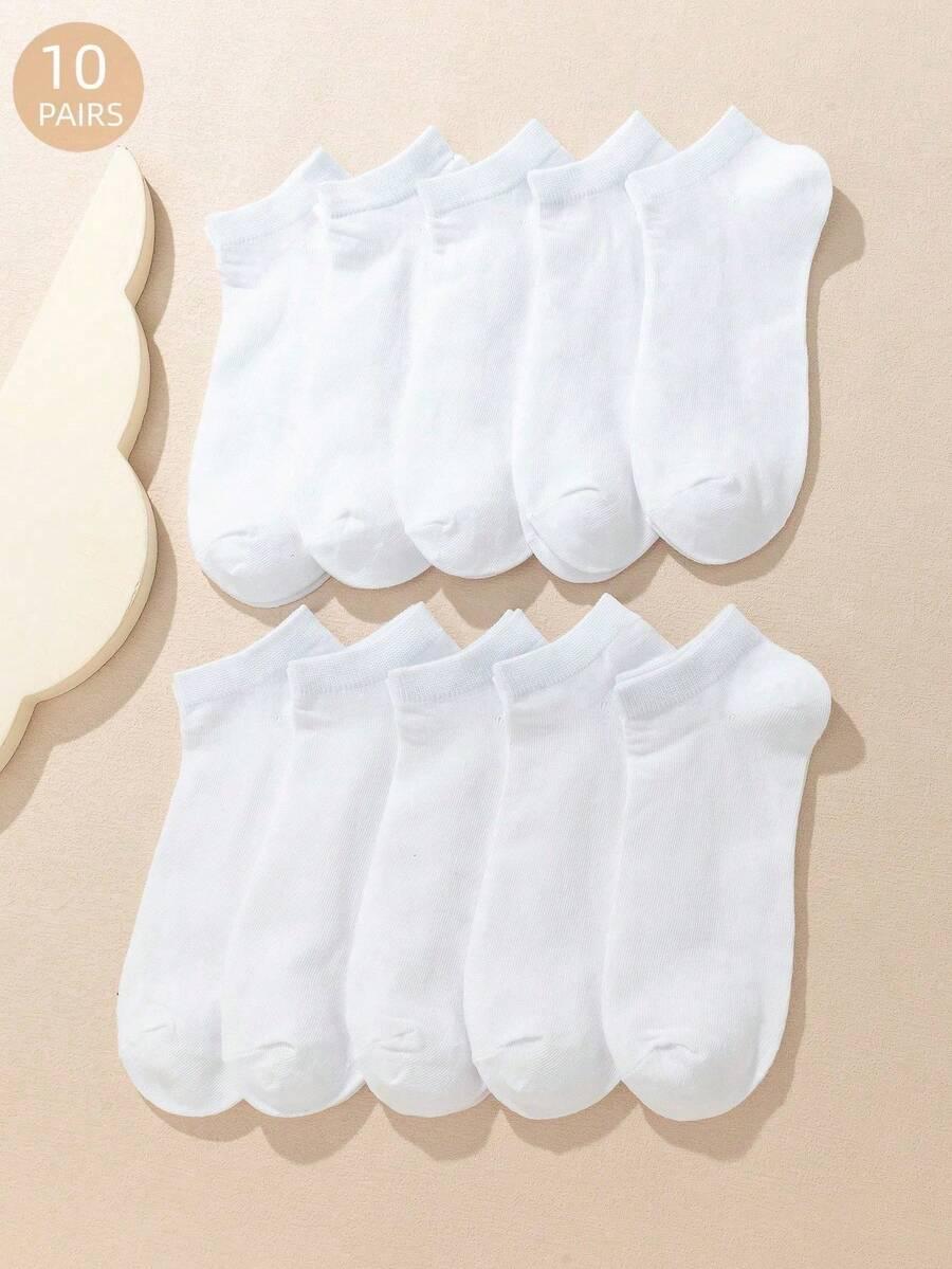 SHEIN BIAŁE SKARPETY 10-PACK S06__40-43