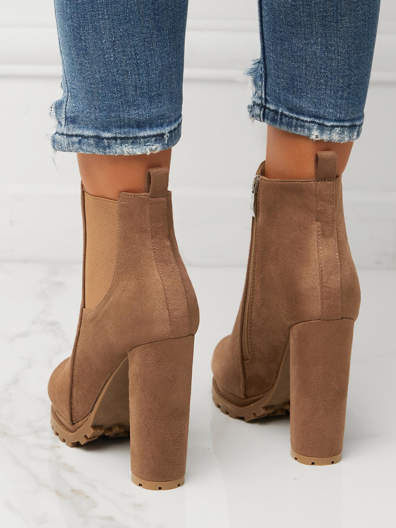 SHEIN BRĄZOWE BOTKI OBCAS W01__38,5