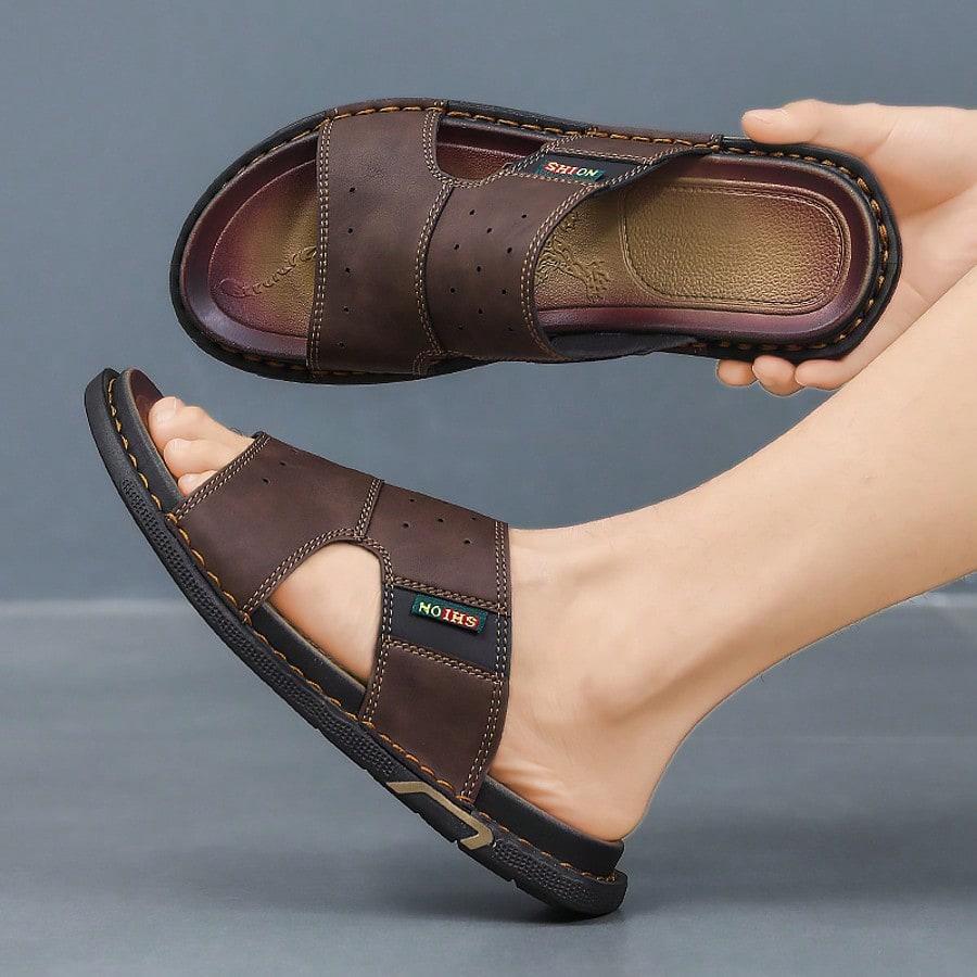 SHEIN BRĄZOWE KLAPKI CASUAL S06__45