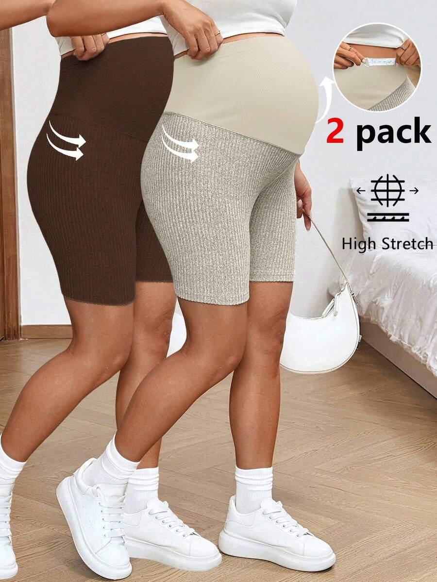 SHEIN KRÓTKIE SPODENKI CIĄŻOWE 2-PACK S09__XL