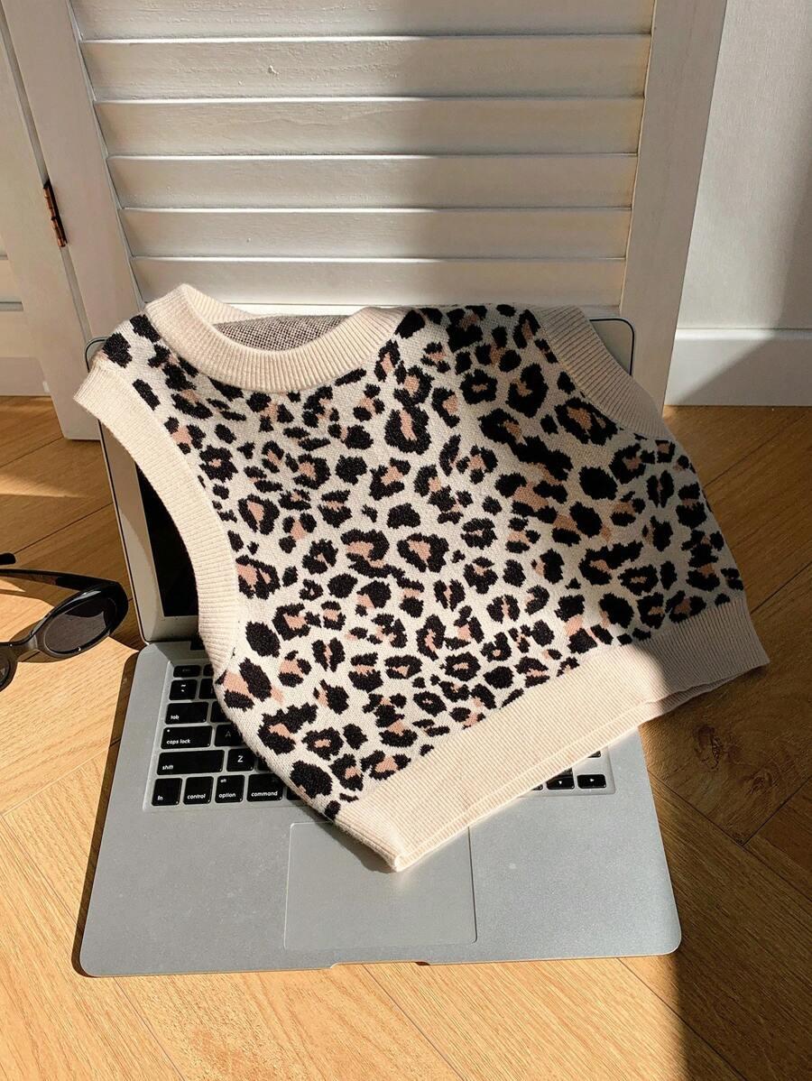 SHEIN SWETER KAMIZELKA ANIMAL PRINT S06__122/128