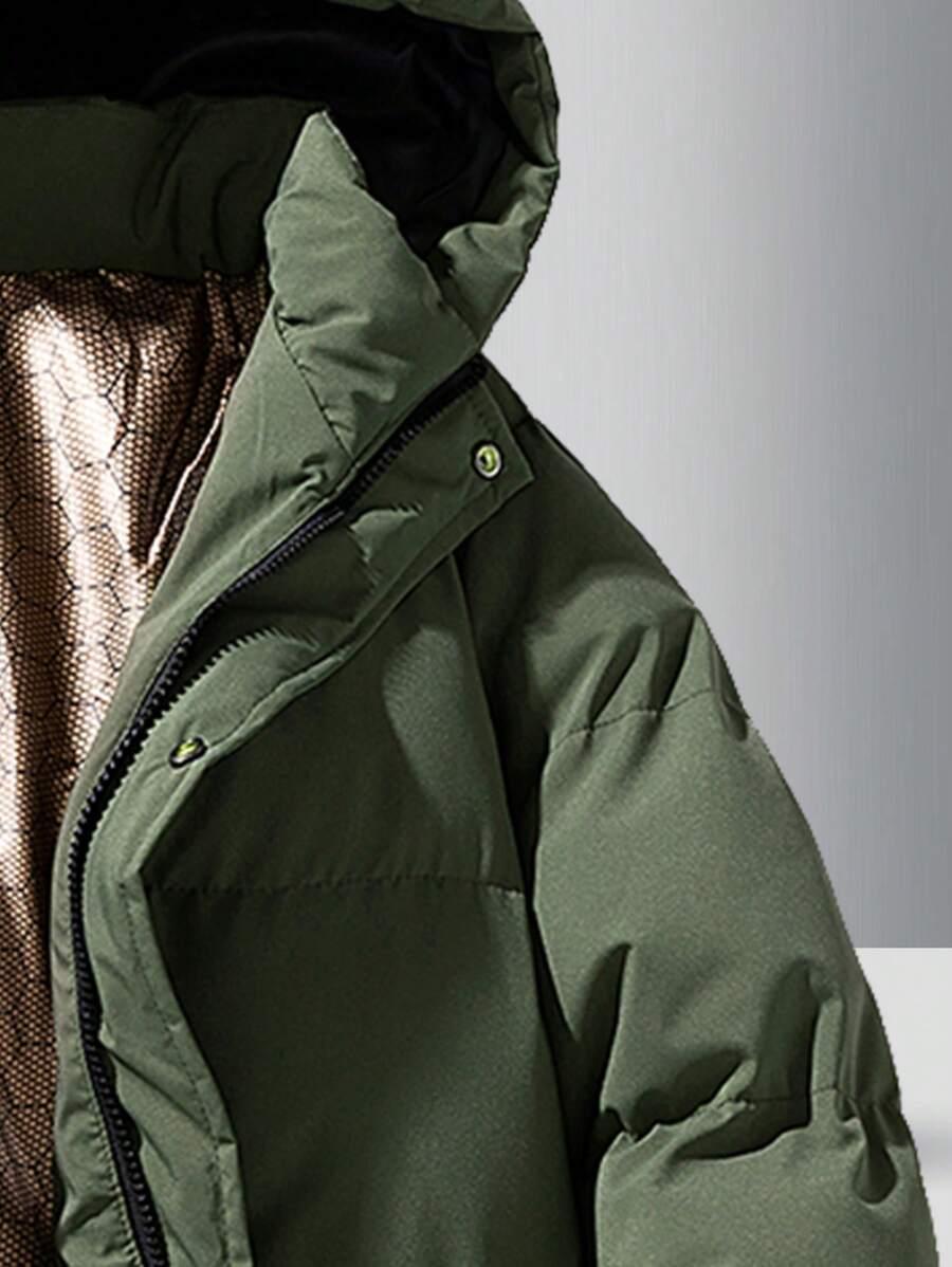 SHEIN ZIELONA PIKOWANA KURTKA W01__L