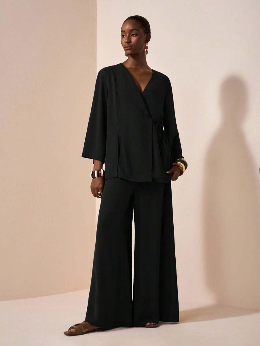 SHEIN BLUZKA SPODNIE KOMPLET S06__48