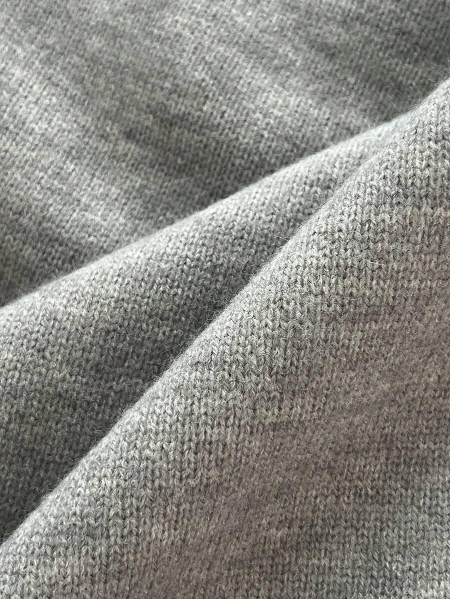 ELAMINI SZARY SWETER ASYMETRIA S06__S