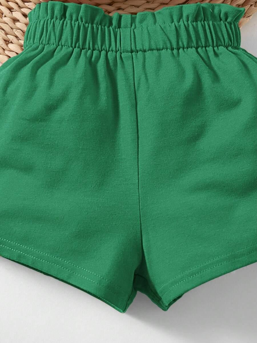 SHEIN ZIELONY KOMPLET TOP SPODENKI S06__86-92