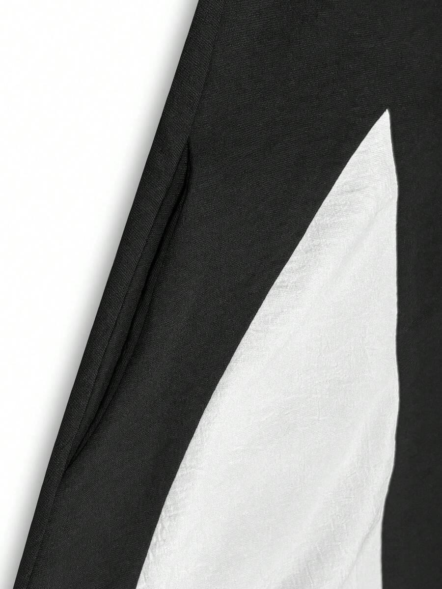 SHEIN MAXI SUKIENKA KONTRAST S06__S