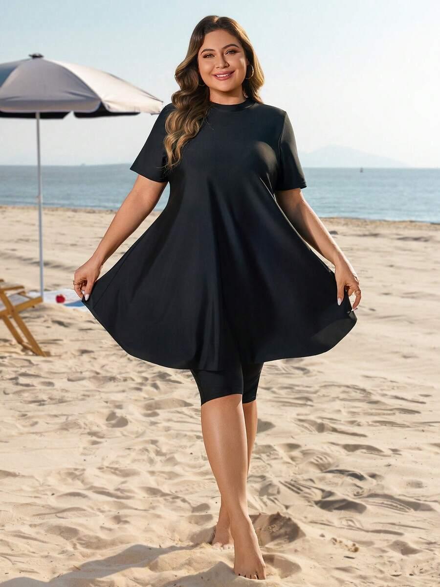 SHEIN CZARNY DWUCZĘŚCIOWY STRÓJ KĄPIELOWY S09__48