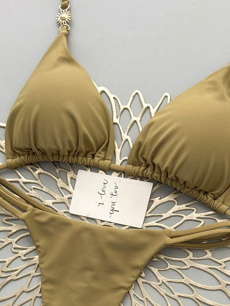 SHEIN DWUCZĘŚCIOWY STRÓJ KĄPIELOWY S09__M