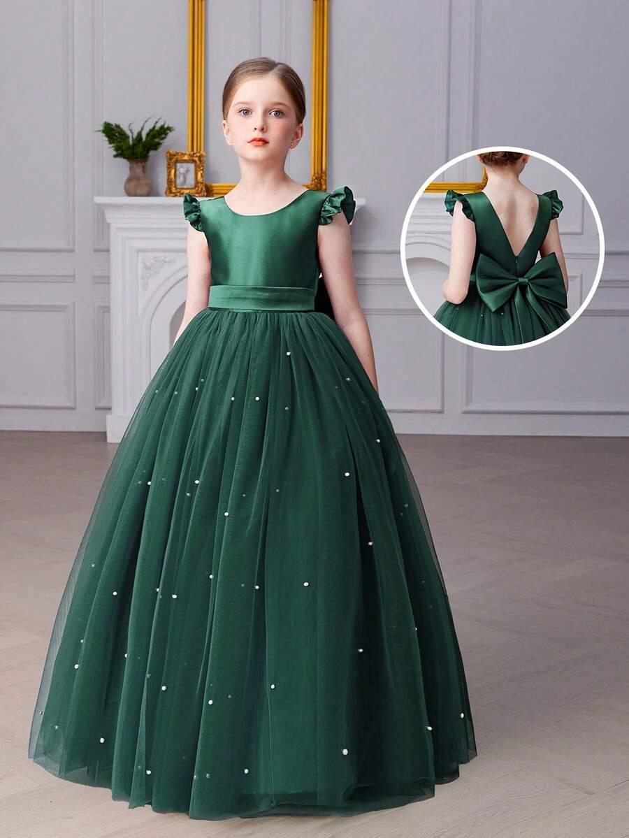 SHEIN ZIELONA SUKIENKA TIUL S06__158/164