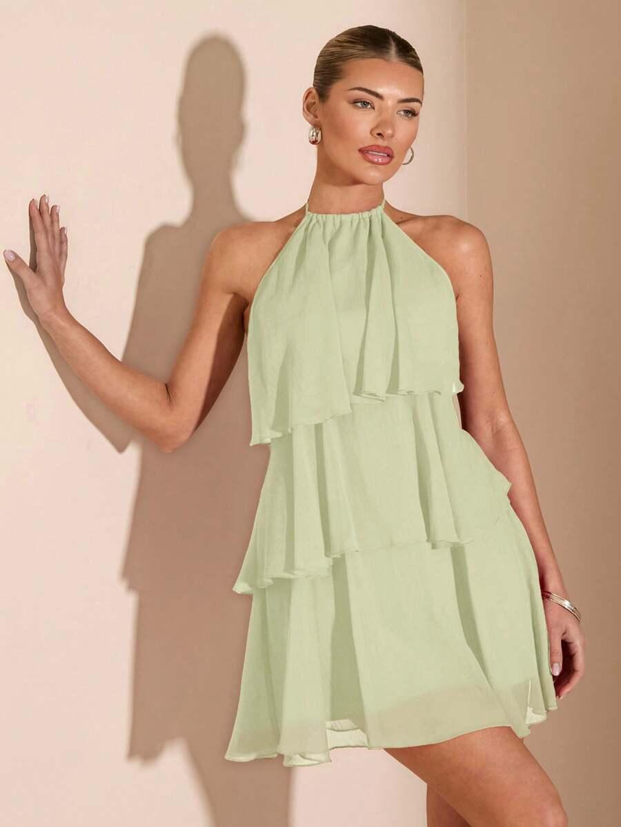 SHEIN ZIELONA MINI SUKIENKA S06__XS