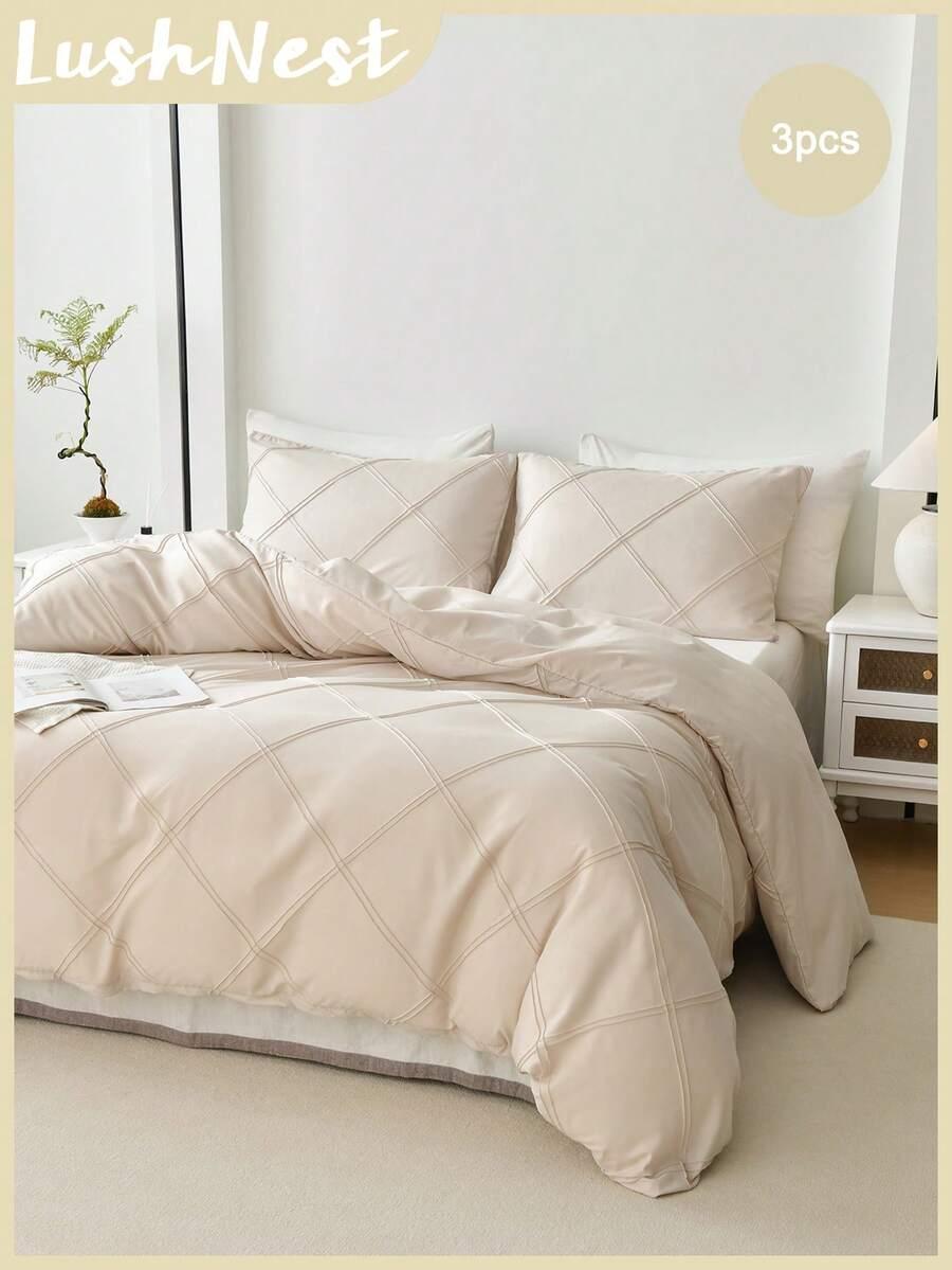 SHEIN BEŻOWY KOMPLET POŚCIELI S07__220X230CM