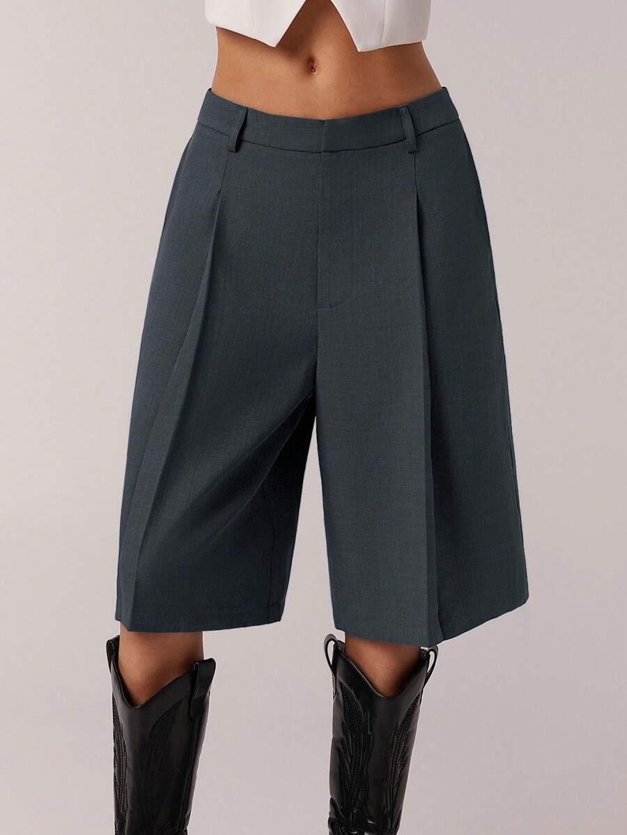 SHEIN SZARE SPODNIE ZAMEK S06__XS
