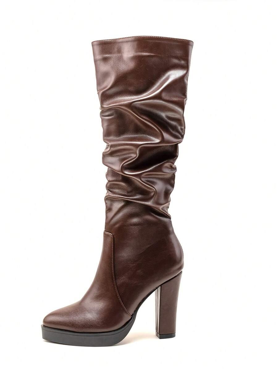 SHEIN BRĄZOWE KOZAKI OBCAS W01__39