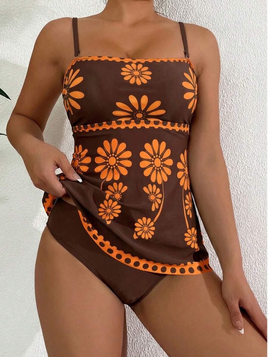 SHEIN DWUCZĘŚCIOWY STRÓJ KĄPIELOWY S09__L