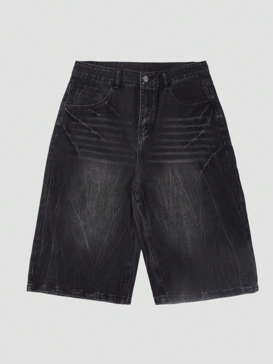 SHEIN CZARNE JEANSOWE SPODENKI S06__XXS