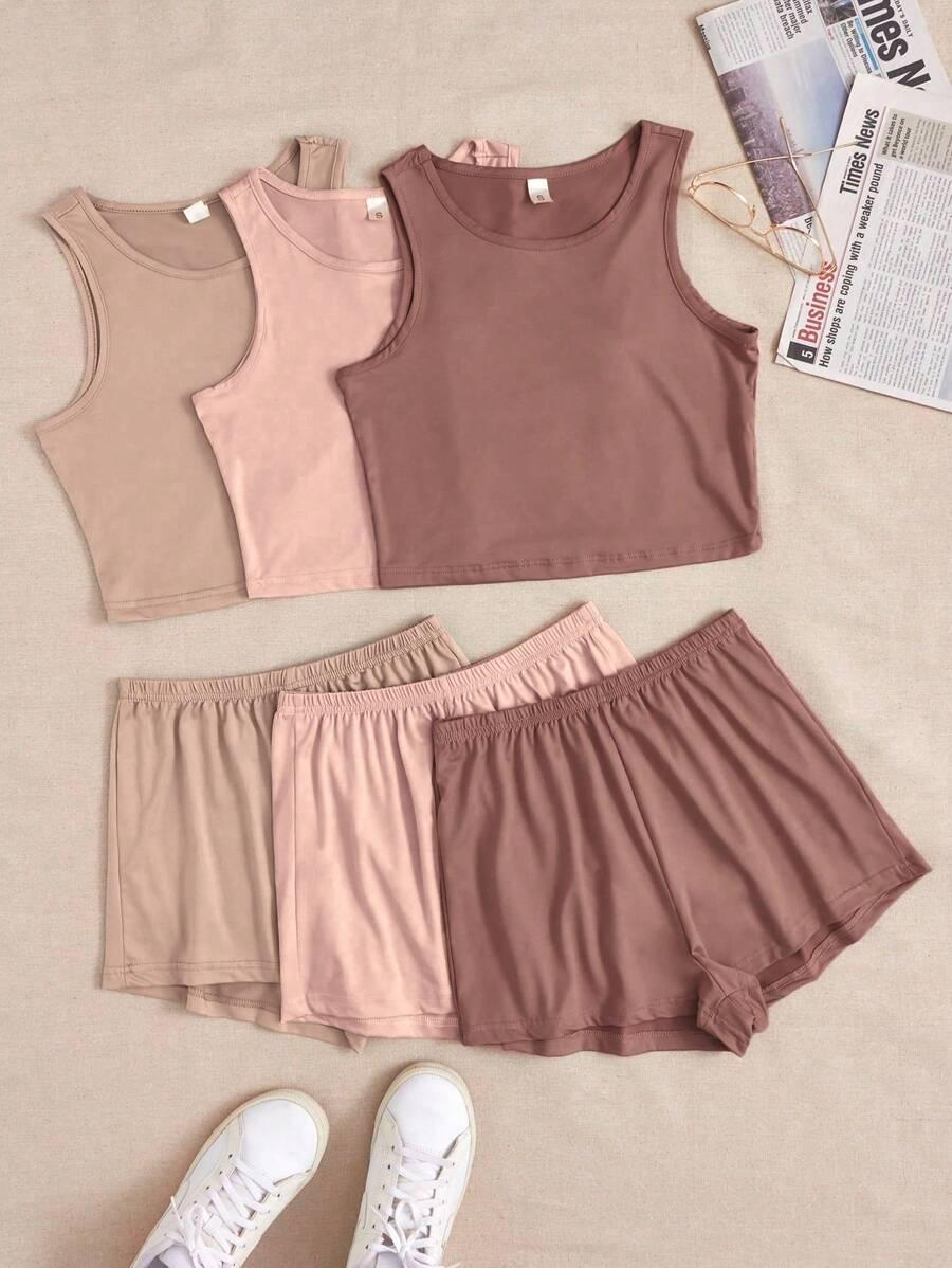 SHEIN SPODENKI TOP KOMPLET 3-PACK S06__XS