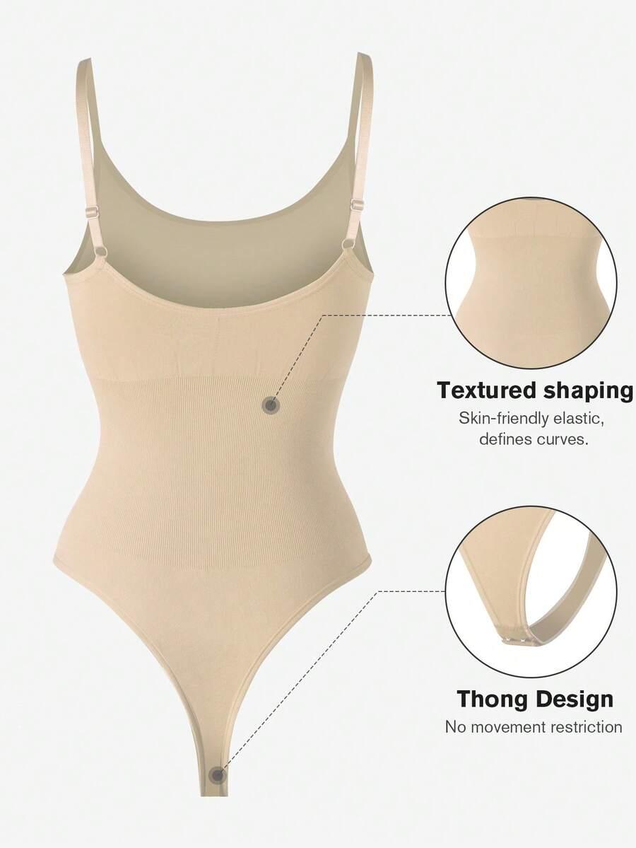 SHEIN BEŻOWE BODY MODELUJĄCE S09__S