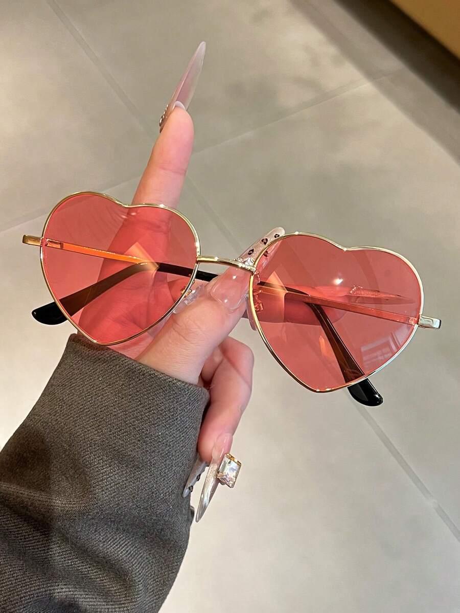 SHEIN RÓŻOWE OKULARY PRZECIWSŁONECZNE S07