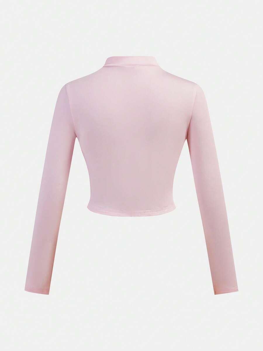 SHEIN BLUZKA DŁUGI RĘKAW ZAMEK 2-PACK S06__140-146