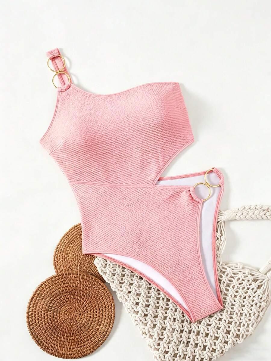 SWIM CHICCIA RÓŻOWY JEDNOCZĘŚCIOWY STRÓJ KĄPIELOWY ZDOBIENIE S09__M