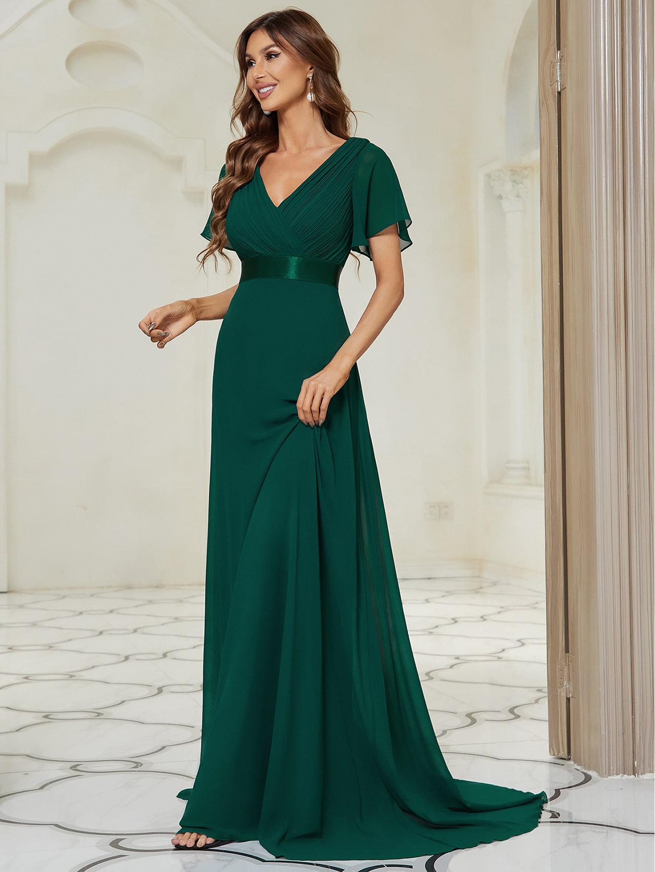 EVERPRETTY ZIELONA MAXI SUKIENKA S06__M