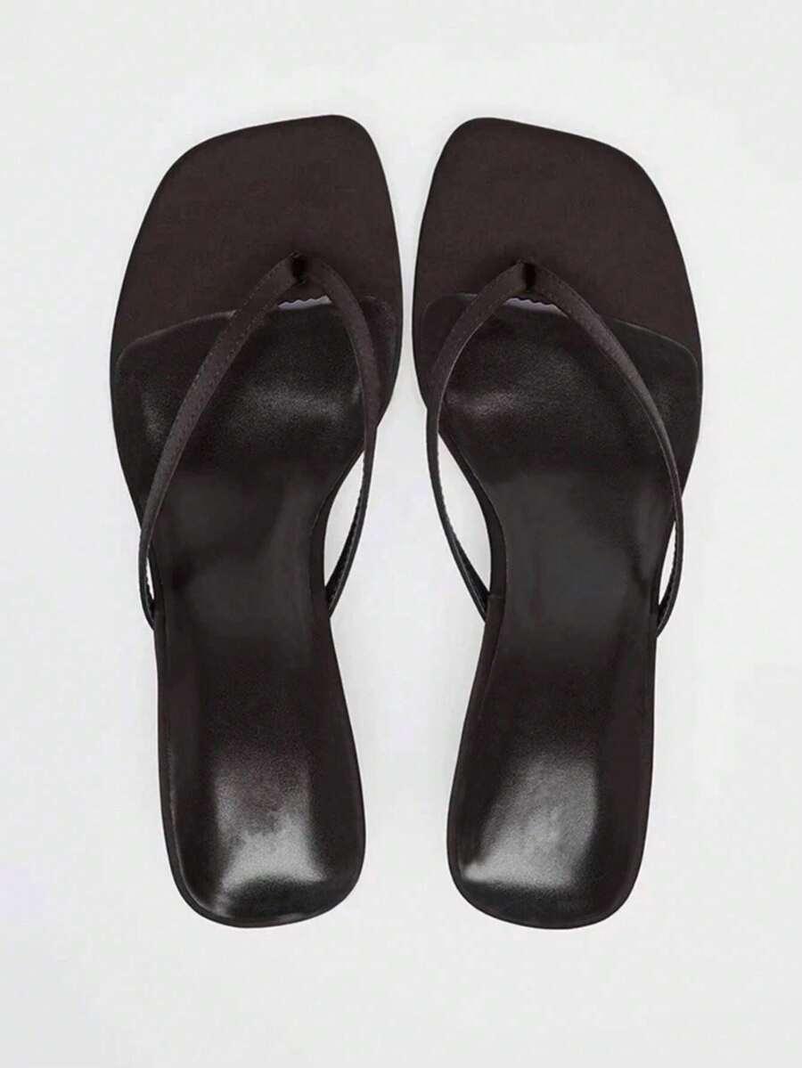 SHEIN BRĄZOWE KLAPKI JAPONKI S06__36