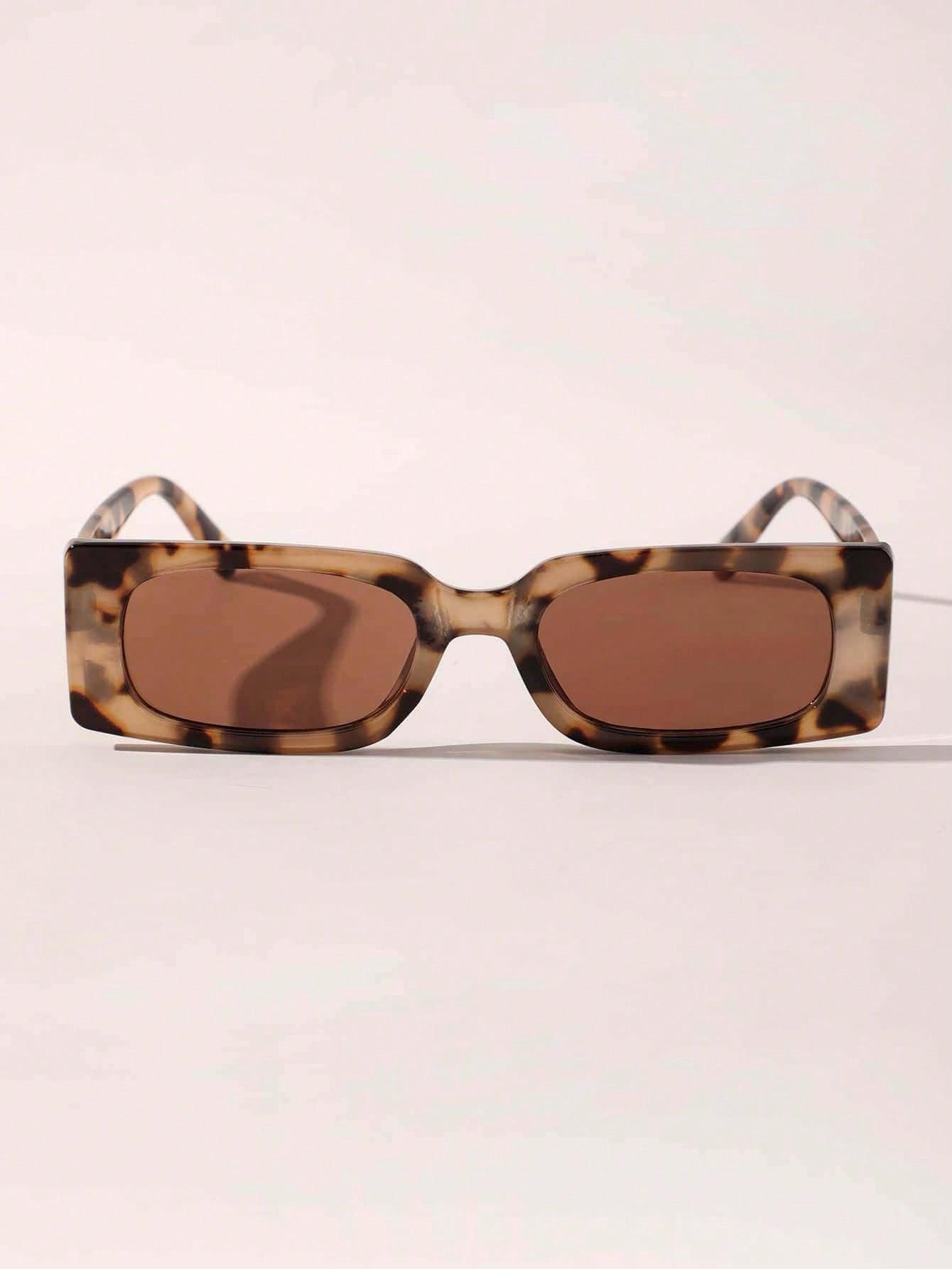 SHEIN OKULARY PRZECIWSŁONECZNE ANIMAL PRINT S07
