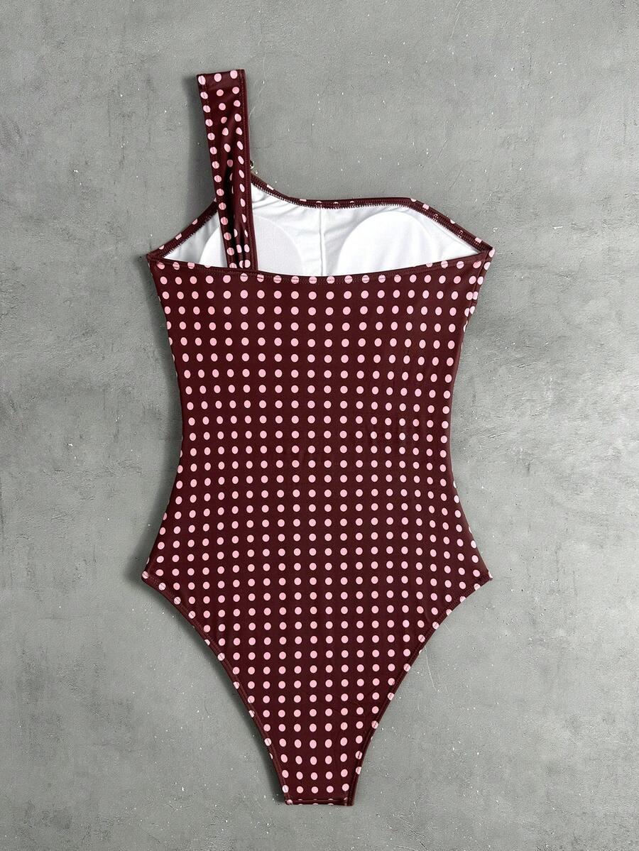SHEIN JEDNOCZĘŚCIOWY STRÓJ KĄPIELOWY PRINT S09__M