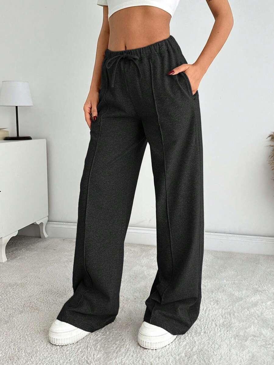 SHEIN CZARNE SPODNIE DRESOWE S06__S