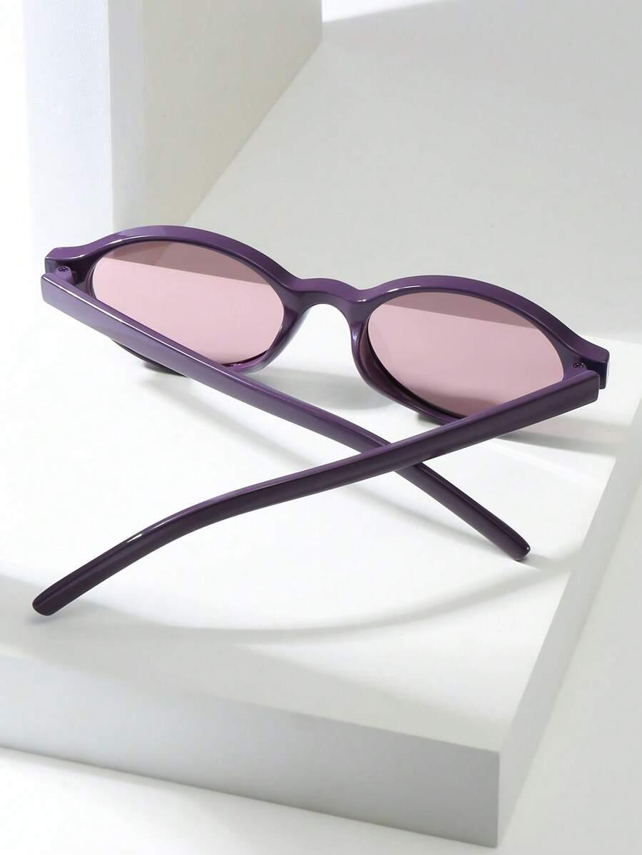 SHEIN FIOLETOWE OKULARY PRZECIWSŁONECZNE S07