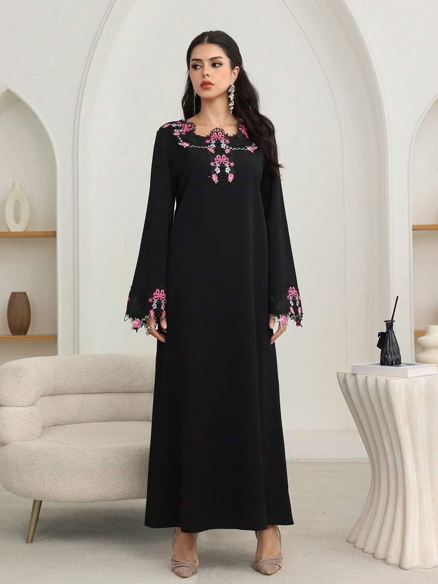 SHEIN CZARNA MAXI SUKIENKA S06__M