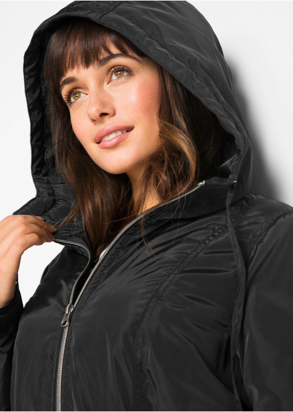 CZARNA KURTKA PARKA KAPTUR W01__XXL