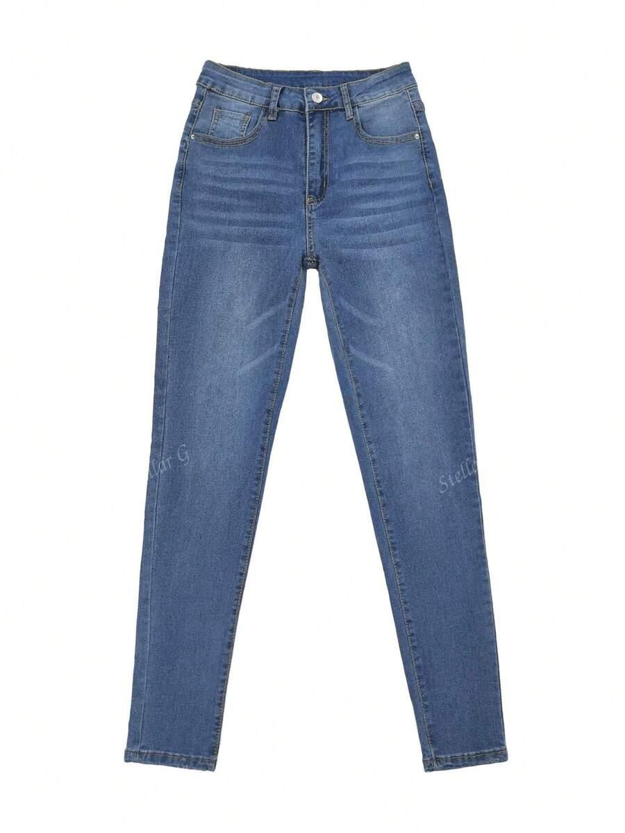 SHEIN NIEBIESKIE SPODNIE JEANS S06__M