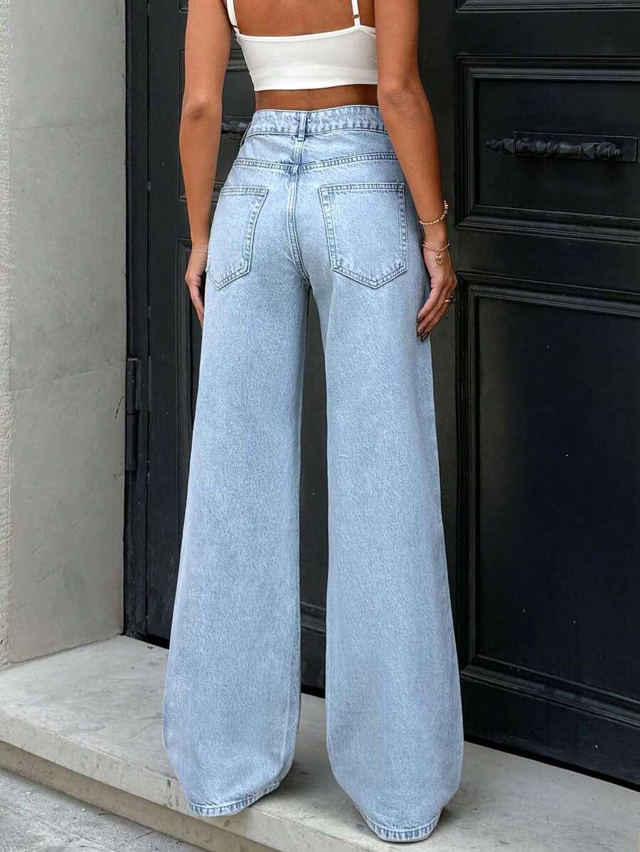 SHEIN NIEBIESKIE SPODNIE JEANS S06__L