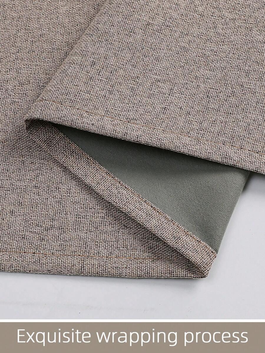 SHEIN BRĄZOWA ZASŁONA 2-PACK 132X213CM