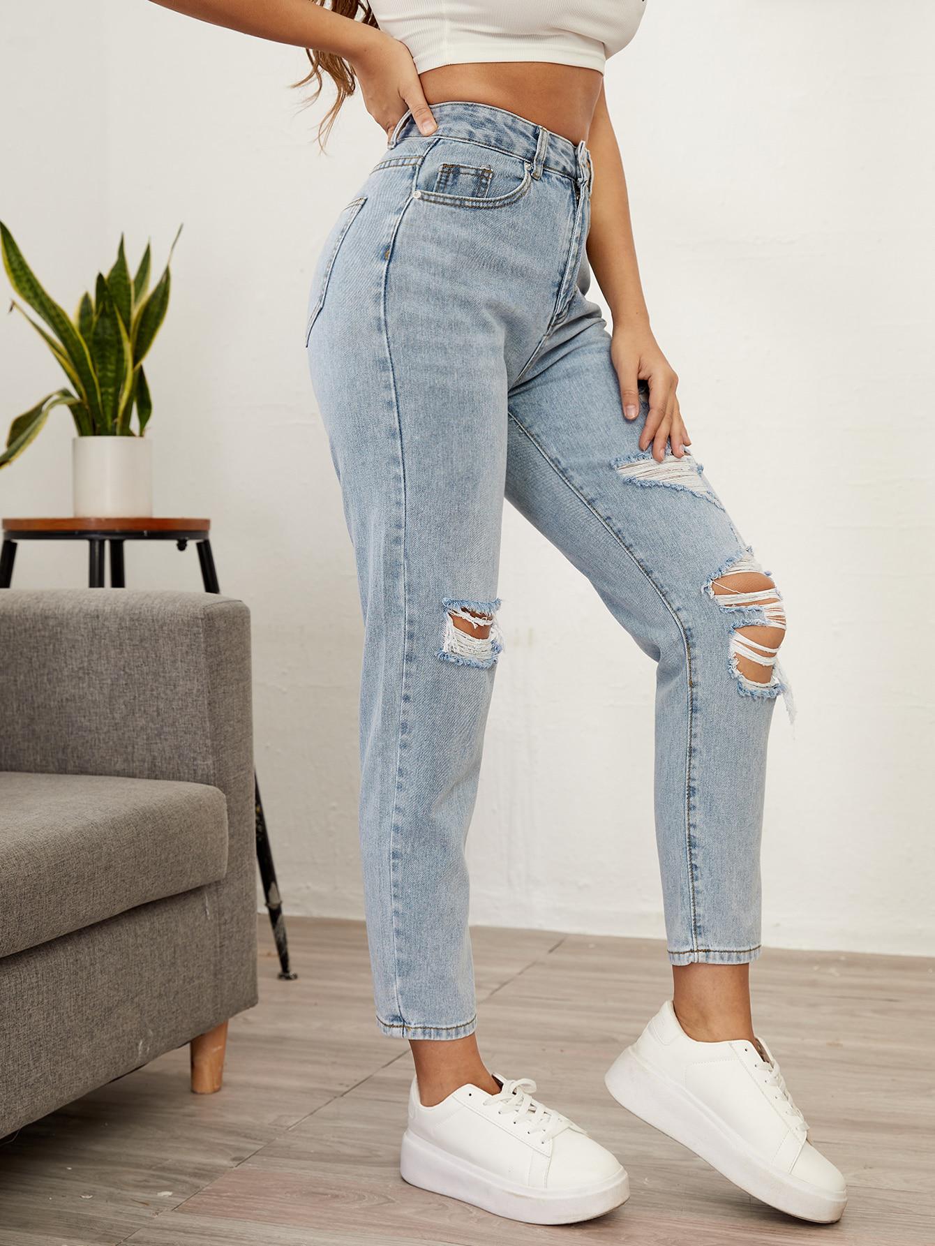 SHEIN NIEBIESKIE SPODNIE JEANS S06__M