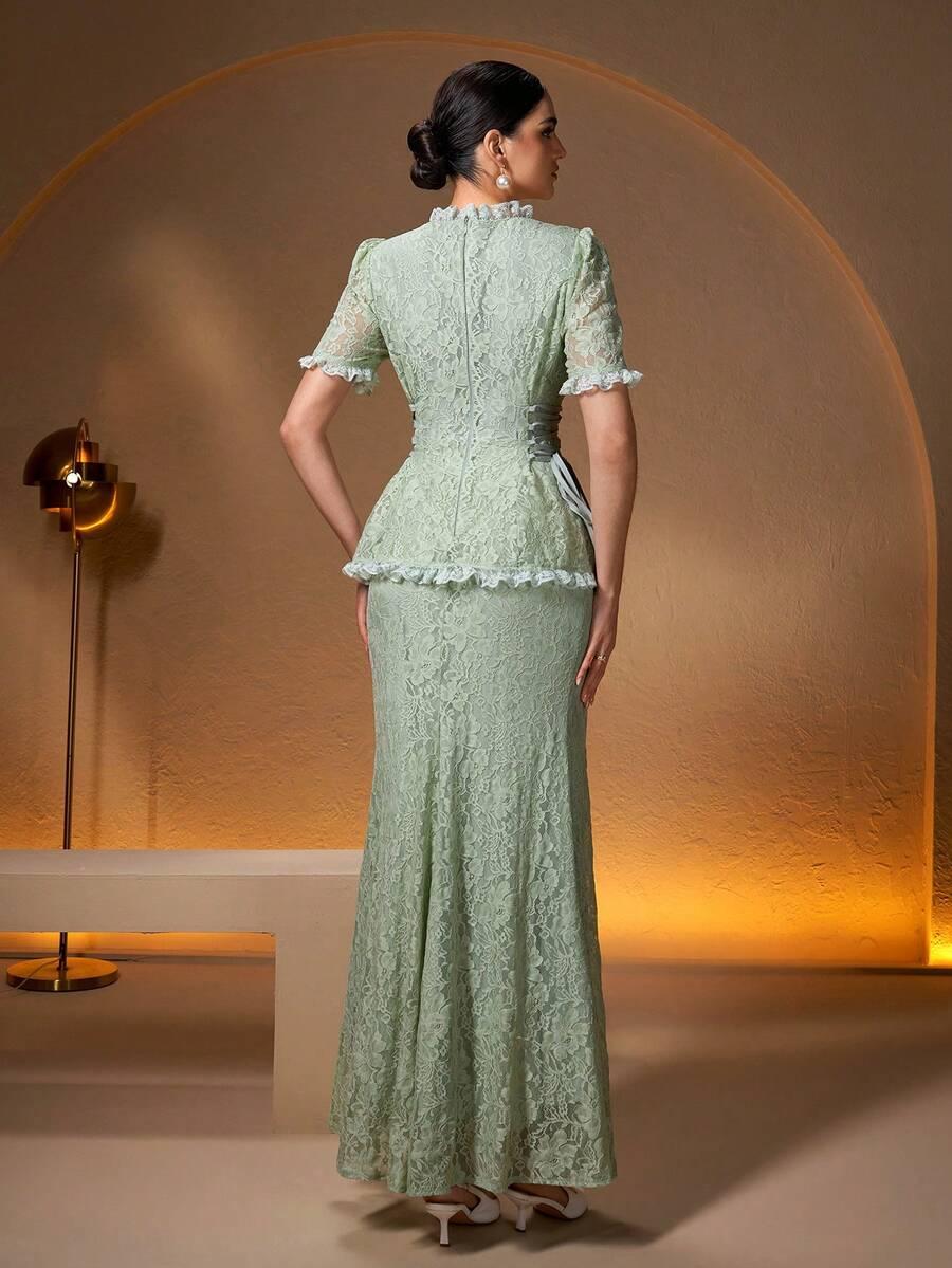 SHEIN ZIELONA MAXI SUKIENKA S06__XL