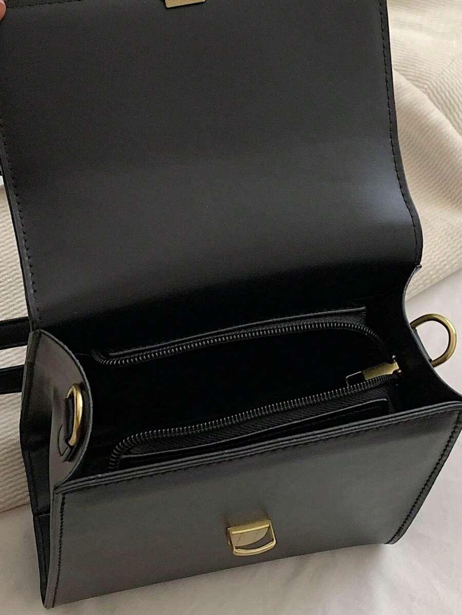 SHEIN CZARNY PLECAK IMITACJA SKÓRY S07__18X9X18