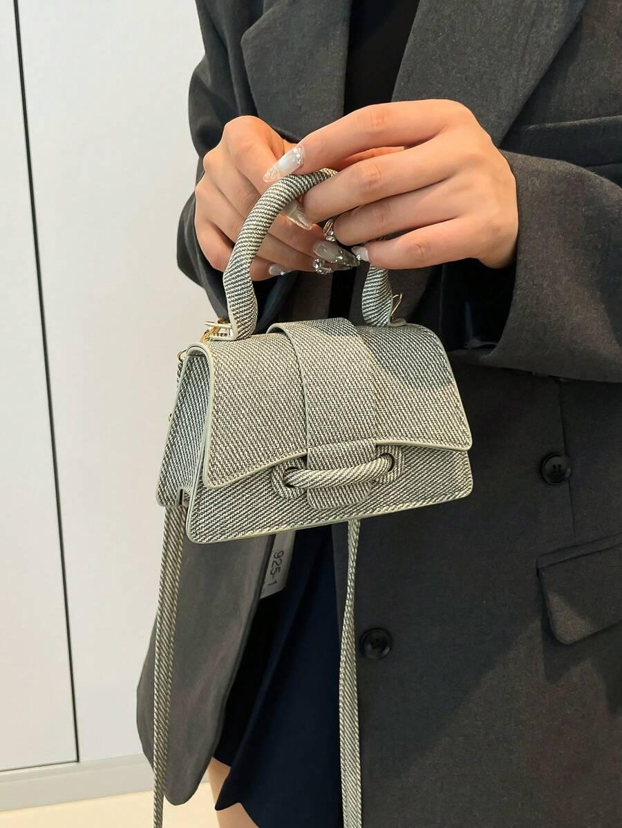 SHEIN BEŻOWA MAŁA TOREBKA S07__16X6.5CM