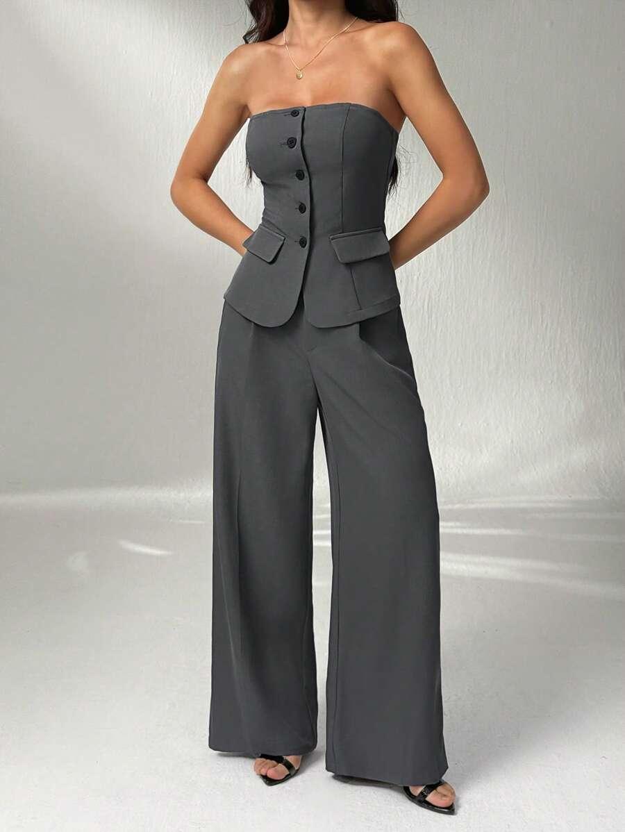 SHEIN BLUZKA SPODNIE KOMPLET S06__M