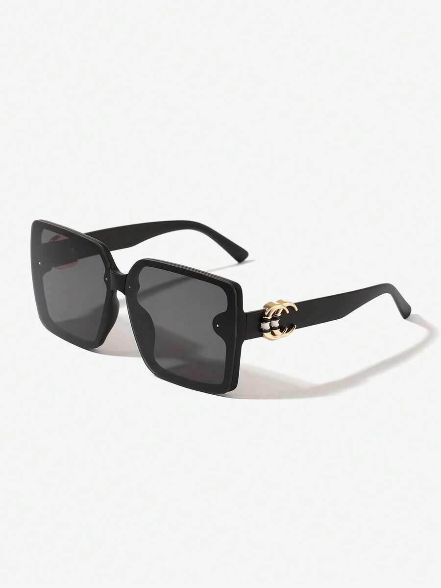 SHEIN CZARNE OKULARY PRZECIWSŁONECZNE S07__