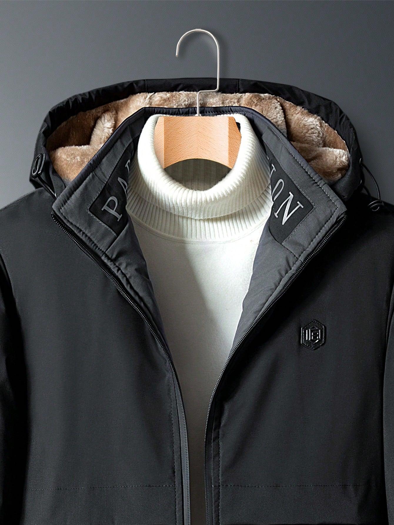SHEIN CZARNA KURTKA KAPTUR W01__L